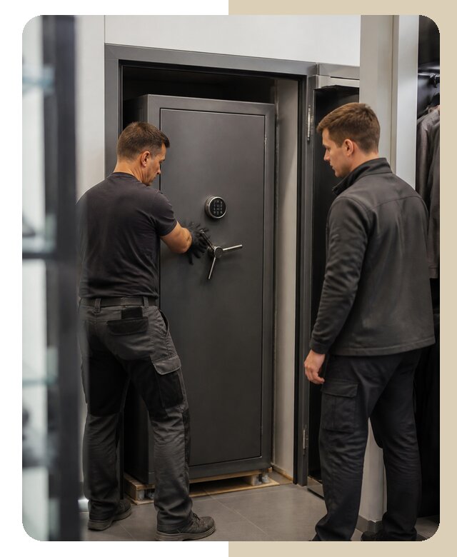 Установка сейфа в магазине в Барнауле по цене от 6575 р. | ДвериЛегко-Брн