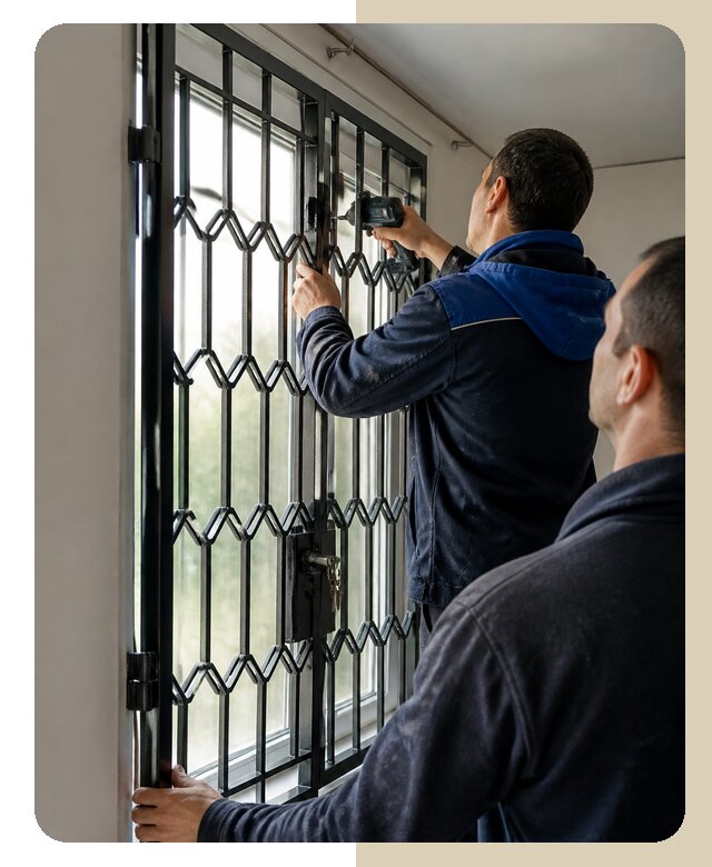 Установка распашных решеток в Барнауле цена от 6575 р. | ДвериЛегко-Брн