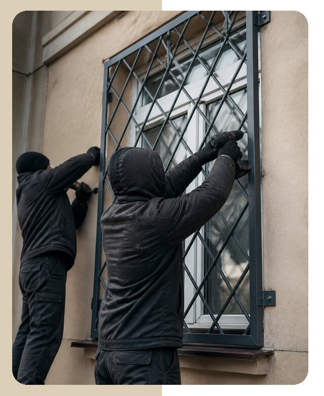 Установка антивандальных решеток на окна в Барнауле